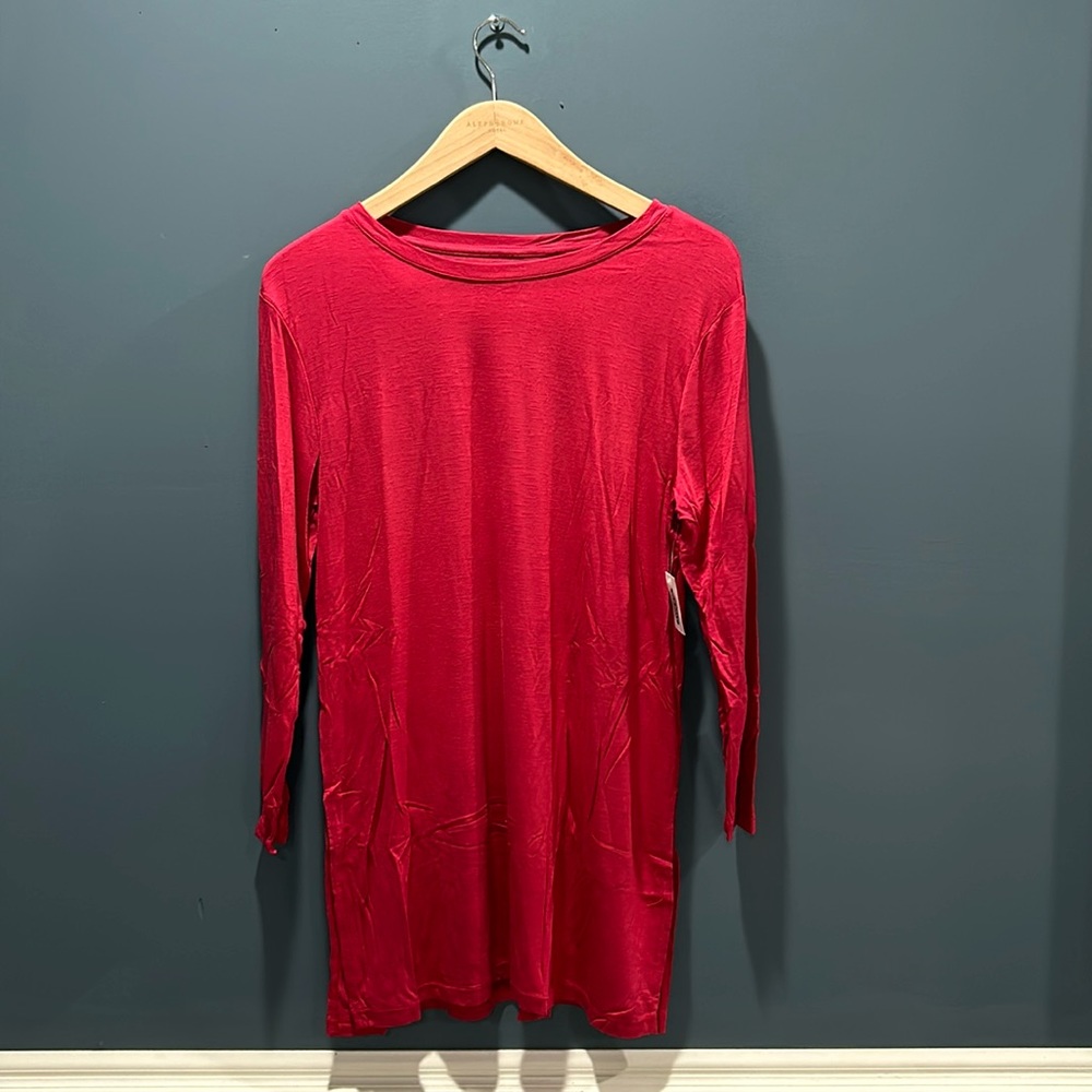 Old Navy • Long Sleeve Tunic • Red • Large • NWT